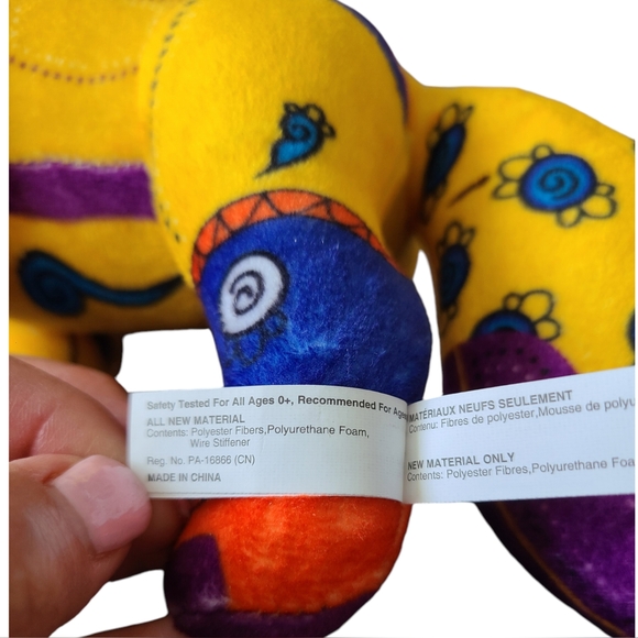 โSOLDโ KNOTTS BERRY FARM |FIESTA VILLAGE 2024 | MULTICOLORED PLUSH DRAGON - Picture 6 of 16